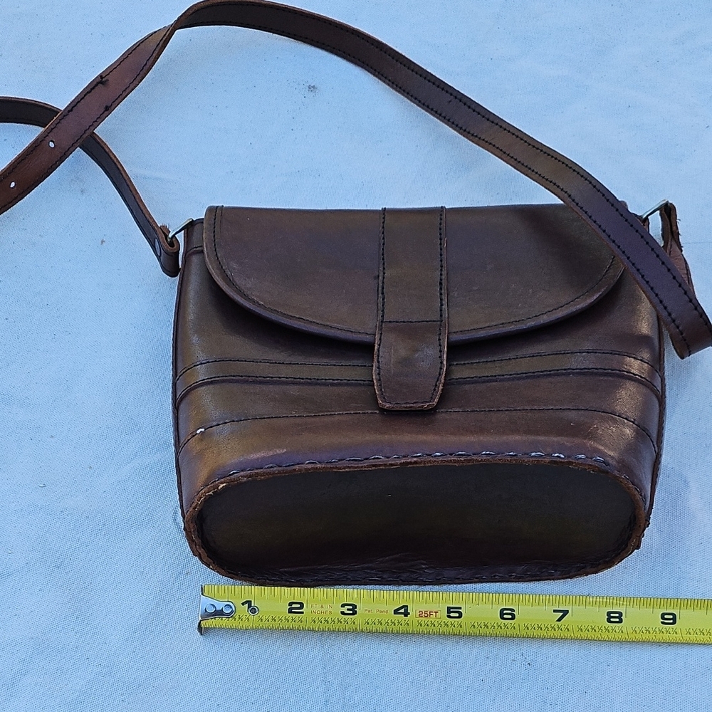 Elegant Dark Brown Leather Handbag